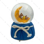 گوی برفی شیشه ای موزیکال طرح خرس