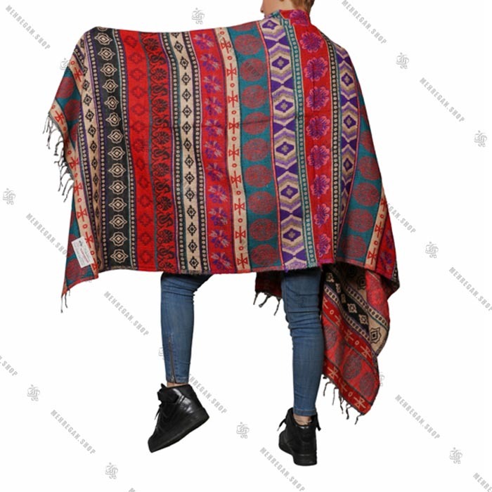 شال رودوشی و رویه لباس کد 7018