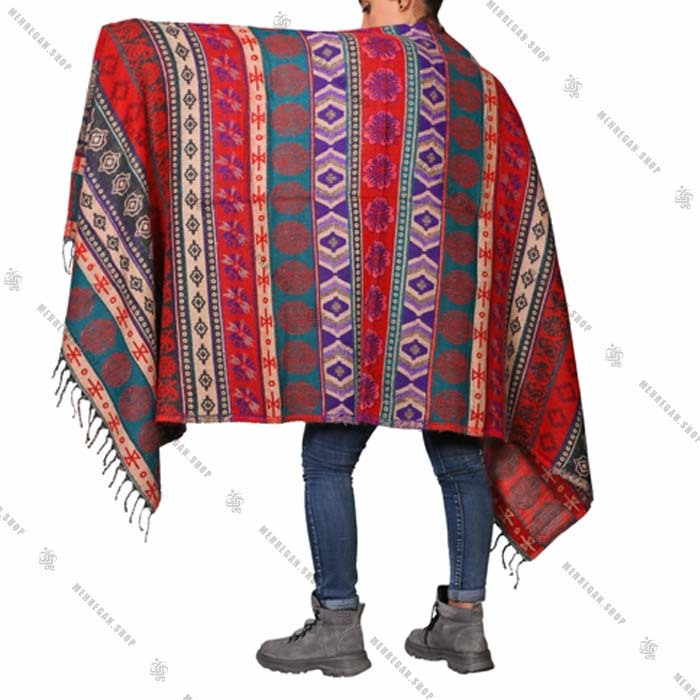 شال رودوشی و رویه لباس کد 7013