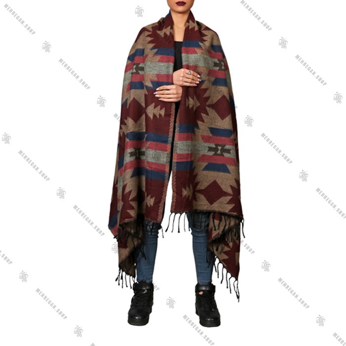 شال رودوشی و رویه لباس طرح گلیم