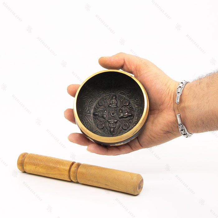 کاسه تبتی هندی مشکی در سایزبندی