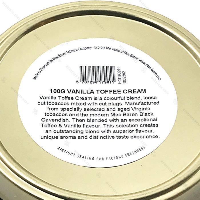 توتون پیپ مک بارن تافی وانیلی – Mac Baren Vanilla Toffee