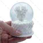 گوی برفی موزیکال متوسط طرح دو فرشته