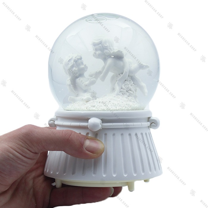 گوی برفی موزیکال فول طرح فرشته نگهبان