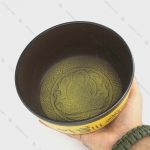 کاسه تبتی هفت فلز زرد سایز 2