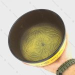 کاسه تبتی هفت فلز زرد سایز 3