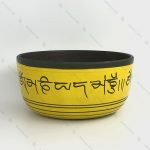 کاسه تبتی هفت فلز زرد سایز 4