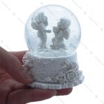 گوی برفی موزیکال متوسط طرح فرشته