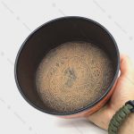 کاسه تبتی هفت فلز زرد در سایز 3