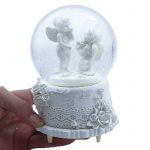 گوی برفی موزیکال متوسط طرح فرشته