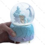 گوی برفی موزیکال بزرگ طرح پری دریایی