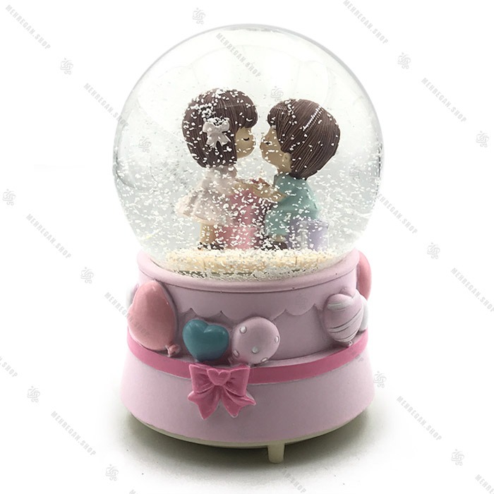 گوی برفی موزیکال فول طرح دختر پسر عاشق