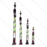 ست مجسمه چوبی ادمک تالیمار مشکی