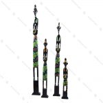 ست مجسمه چوبی ادمک تالیمار مشکی