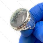 انگشتر نقره دست ساز ساده شجر پر