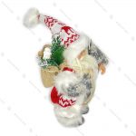 عروسک بابانوئل پلیور طوسی سایز کوچک