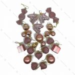 پکیج مربعی آویز کریسمس صورتی