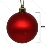 گوی آویز ساده کریسمسی قرمز