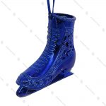 تک آویز کریسمس مدل کفش پاتیناژ آبی