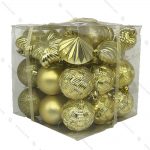 پکیج مربعی اویز کریسمس طلایی