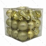 پکیج مربعی اویز کریسمس طلایی