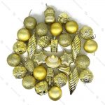 پکیج مربعی اویز کریسمس طلایی