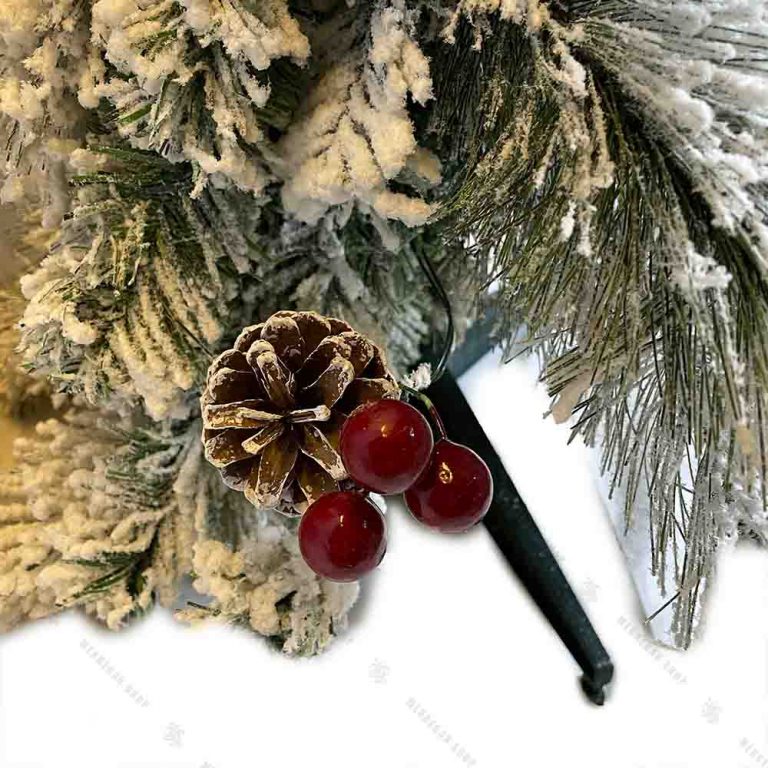 درخت کریسمس پهن برگ مدل برفی 90 سانتی