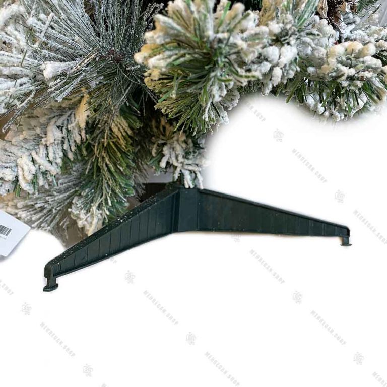 درخت کریسمس پهن برگ مدل برفی 90 سانتی