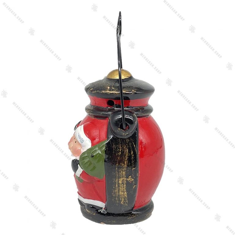 آویز سفالی کریسمس مدل فانوس