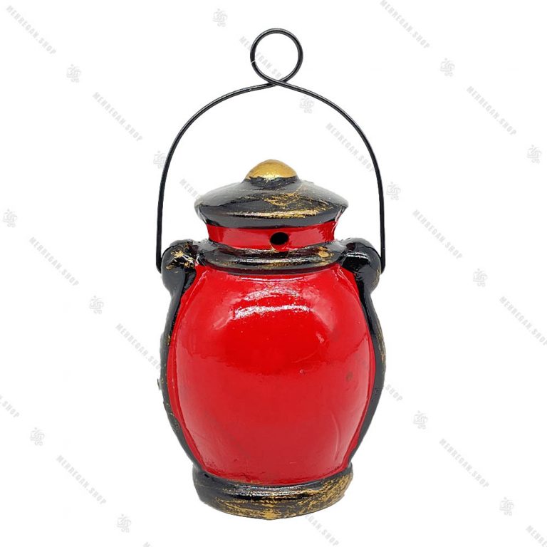 آویز سفالی کریسمس مدل فانوس