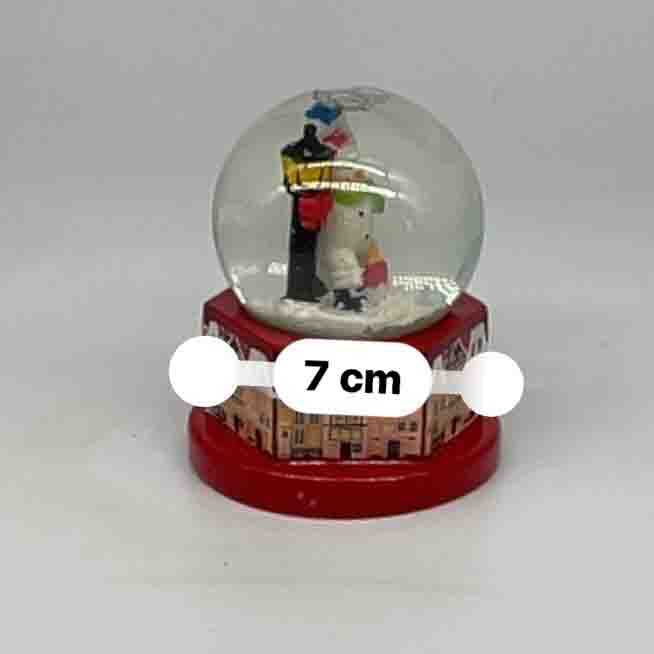 گوی برفی ساده مدل آدم برفی ایستاده