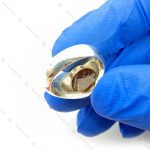 انگشتر نقره دست ساز عقیق یمنی حکاکی شده