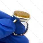 انگشتر نقره دست ساز عقیق زرد سیدالشهدا