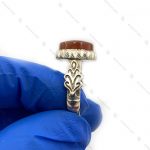 انگشتر عقیق سرخ یمنی رکاب صفوی