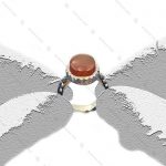 انگشتر عقیق سرخ یمنی رکاب صفوی