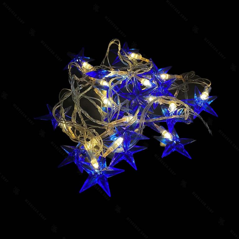 ریسه LED مدل ستاره بزرگ آبی