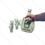 ست نوشیدنی با بطری شفاف مدل گرین اپل-Green Apple