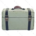 جعبه دکوری چوبی بسیار کوچک طرح چمدان سفید