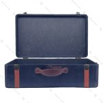 چمدان چوبی دکوری سایز بزرگ مشکی طرح کلاسیک