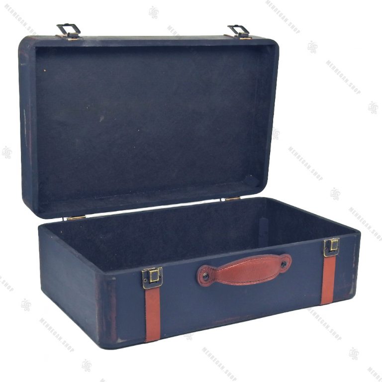چمدان چوبی دکوری سایز متوسط مشکی