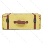 چمدان چوبی دکوری سایز متوسط کرم طرح آنتیک