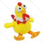 عروسک پولیشی خروس چشم درشت طلایی