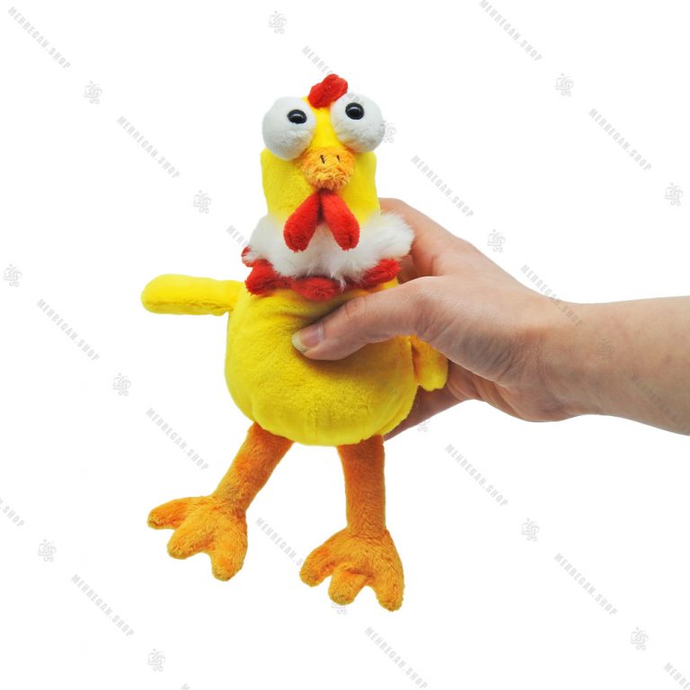 عروسک پولیشی خروس چشم درشت طلایی