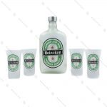 ست نوشیدنی مات 4 عددی مدل گرین اپل-Green Apple