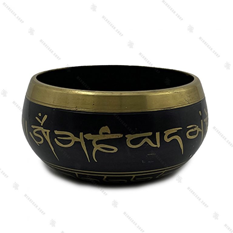 کاسه تبتی مشکی 11 سانتی متری
