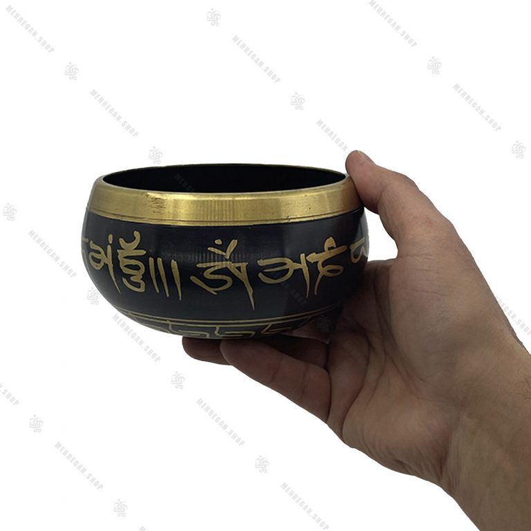 کاسه تبتی مشکی 11 سانتی متری
