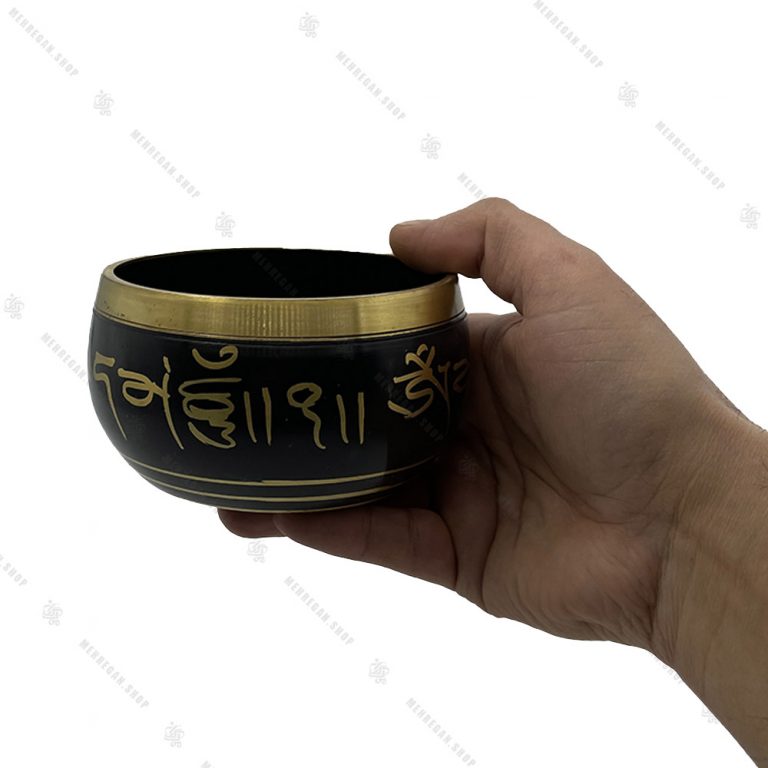 کاسه تبتی مشکی 10 سانتی متری