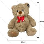 عروسک پولیشی طرح خرس قهوه ای