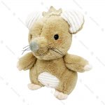 عروسک پولیشی موش تاج دار کرم