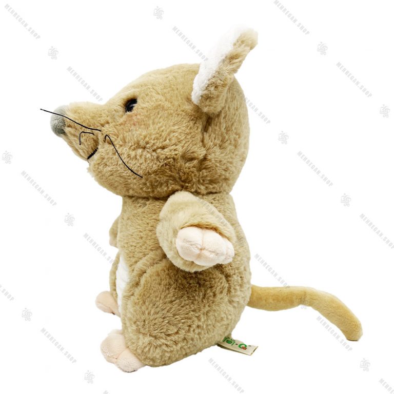 عروسک پولیشی موش تاج دار کرم